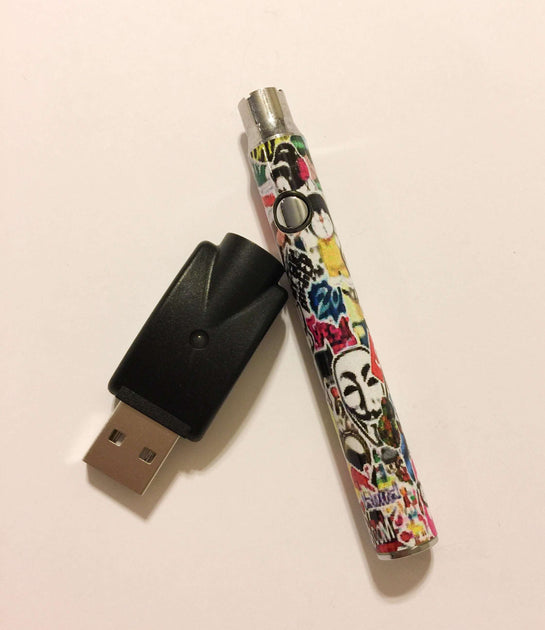 510 Threaded Battery Pen Vape Skin Wrap Decal Vinyl Sticker Rainbow  Designer LV