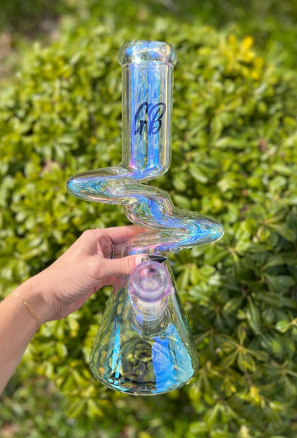 Iridescent 12 Inch Zong Water Pipe For Sale|StayLit Design