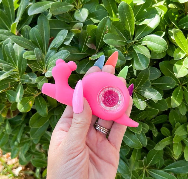 Cute Snails Silicone Hand Pipe