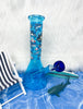 Blue Shark 10in Glass Water Pipe/Bong