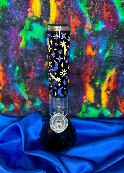 Night Sky Glass Water Pipe/Bong