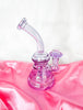 Girly Iridescent 8 Inch Water Pipe/Dab Rig