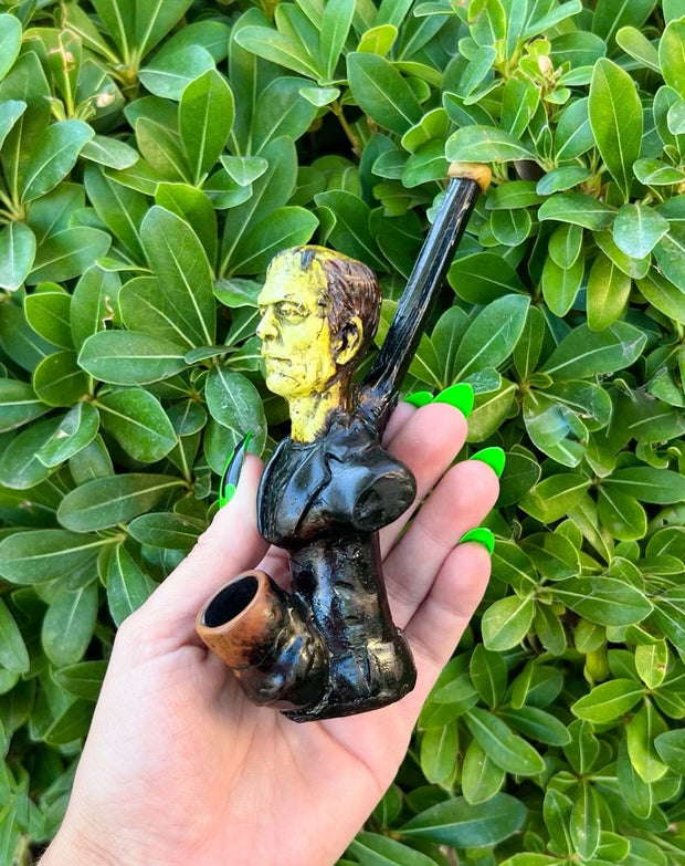 Frankenstein Wood Hand Pipe