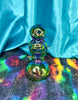 Mini Iridescent Astronaut 6in Glass Water Pipe/Dab Rig