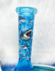 Blue Shark 10in Glass Water Pipe/Bong