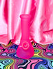 Hot Pink 8in Glass Water Pipe/Bong