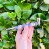 Blue Cyrstal Metal Hand Pipe