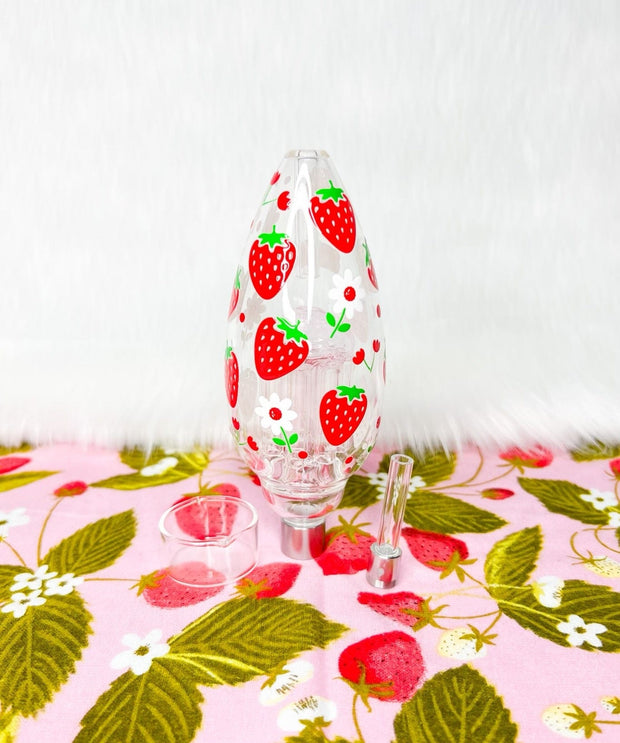 Strawberry Glass Nectar Collector