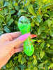 Glycerin Glitter Heart Glass Hand Pipe