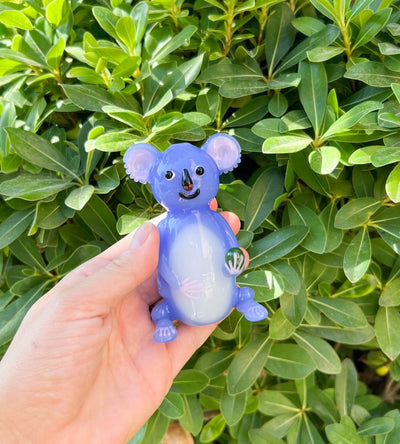 Koala Bear Glass Hand Pipe