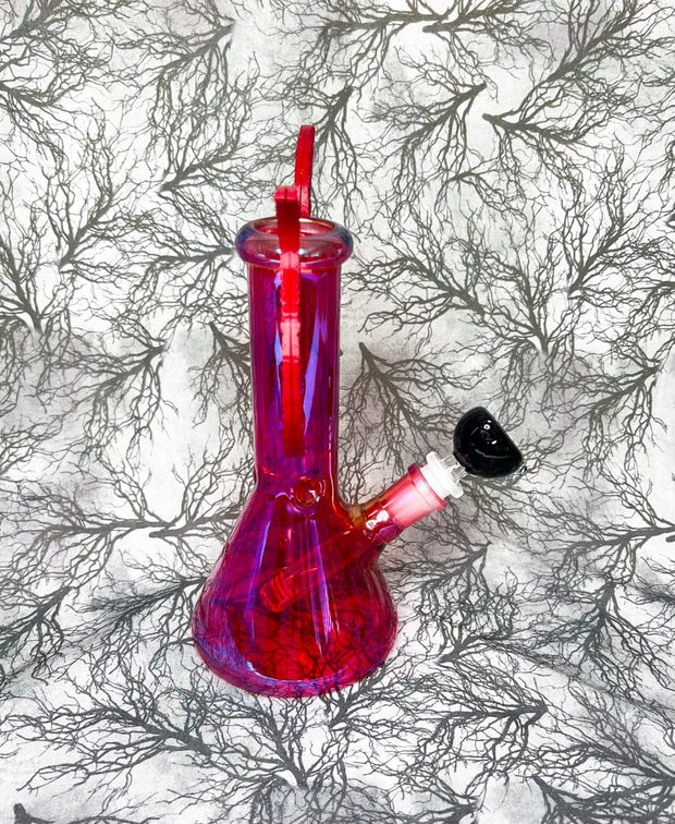 Devil Iridescent Glass Water Pipe/Bong