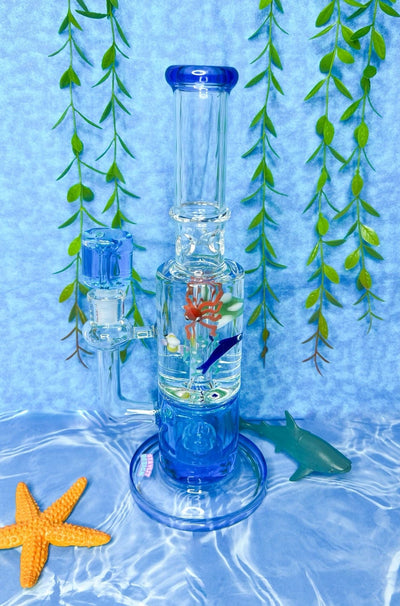 Under The Sea Glycerin 12in Glass Water Pipe/Dab Rig