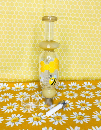 Bee & Daisies Glass Nectar Collector