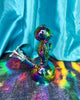 Mini Iridescent Astronaut 6in Glass Water Pipe/Dab Rig