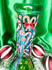 Green Candy Canes 8in Glass Water Pipe/Bong