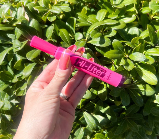 Pink Highlighter Chillum Hand Pipe