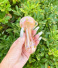 Pink Green Fumed Glass Hand Pipe