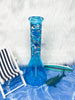 Blue Shark 10in Glass Water Pipe/Bong