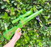 Amber Iridescent Assault Rifle Glass Water Pipe/Bong