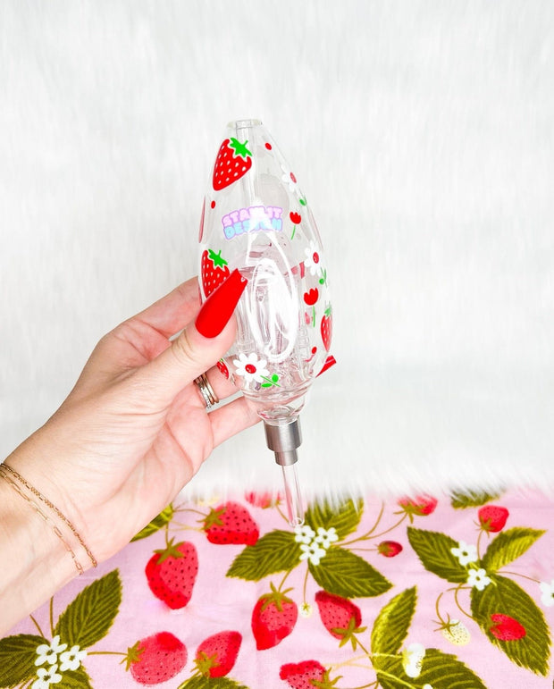 Strawberry Glass Nectar Collector