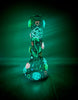 Glowing Roses 10in Glass Water Pipe/Bong