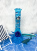 Blue Shark 10in Glass Water Pipe/Bong