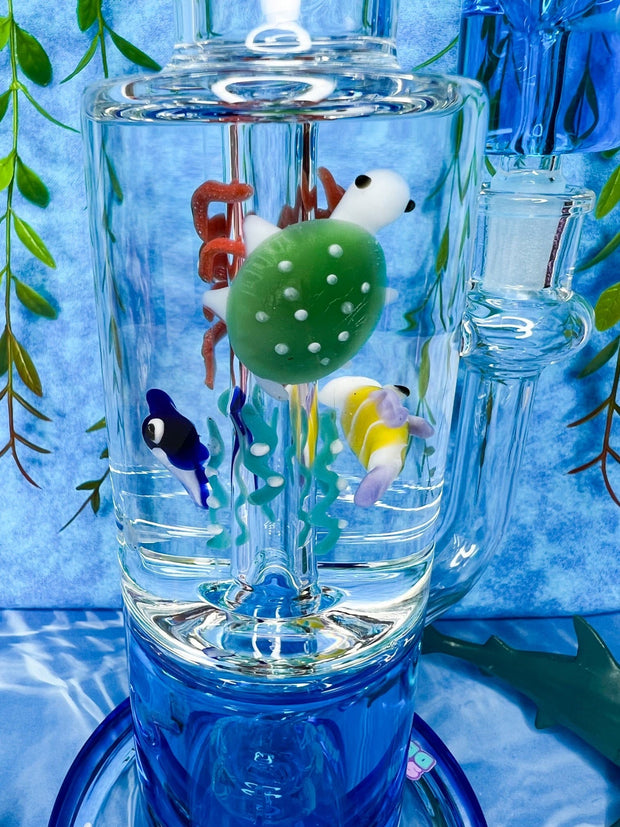 Under The Sea Glycerin 12in Glass Water Pipe/Dab Rig