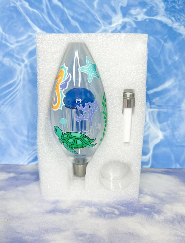 Under The Sea Turtle Glass Nectar Collector