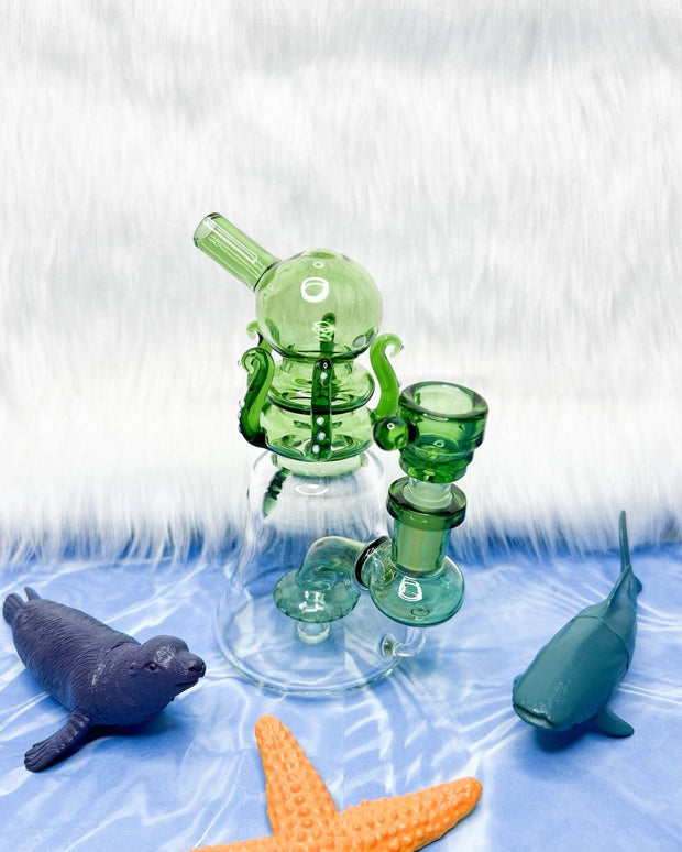 Mini 7 Inch Octopus Water Pipe/Dab Rig