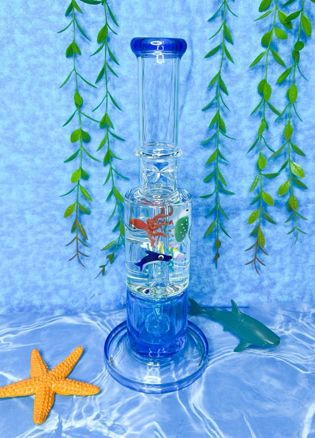 Under The Sea Glycerin 12in Glass Water Pipe/Dab Rig