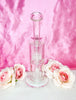 Cute Pink Double Perc Glass Water Pipe/Dab Rig