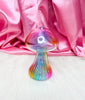 Rainbow Mushroom Glass Water Pipe/Dab Rig