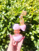 Milky Pink Fumed Glass Hand Pipe/Bubbler