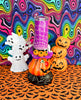 Patches The Pumpkin Glow 10in Glass Water Pipe/Bong