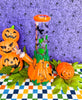 Pumpkin Bats 8in Glass Water Pipe/Bong