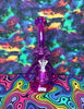 Fuschia 9in Recycler Glass Water Pipe/Dab Rig