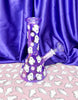 Purple Ghosts 8in Glass Water Pipe/Bong