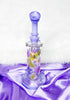 Milky Purple Dried Floral Daisies Water Pipe/Dab Rig