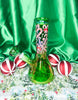 Green Candy Canes 8in Glass Water Pipe/Bong