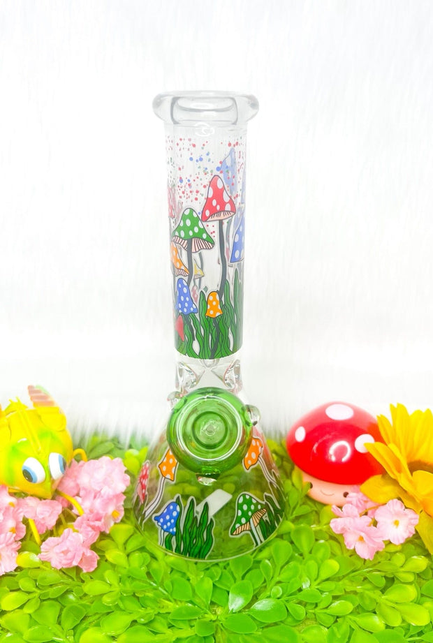 Mushrooms Glow In The Dark Water Pipe/Bong