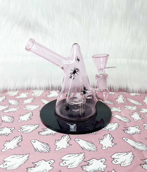 Cute Witch Hat Glass Water Pipe/Dab Rig