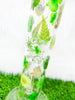 Green Goddess Dried Floral Glass Water Pipe/Bong