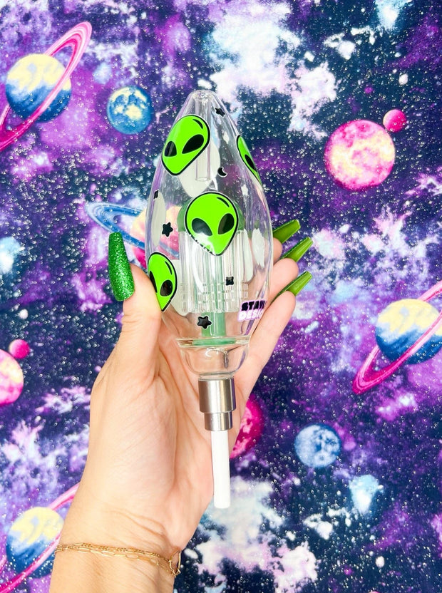 Green Alien Glass Nectar Collector