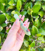 Green Ladybugs & Daisies Chillum Hand Pipe