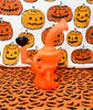 Pumpkin Neon Matte Glow In The Dark Recycler 8in Glass Water Pipe/Dab Rig