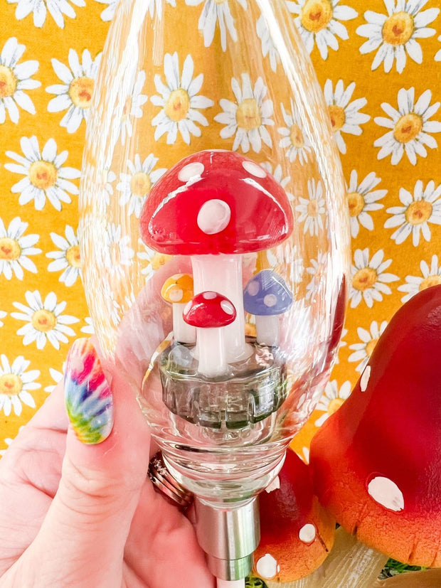 Red Mushroom Glass Nectar Collector