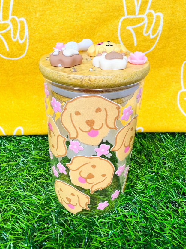 Golden Dog Stash Jar