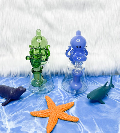 Mini 7 Inch Octopus Water Pipe/Dab Rig