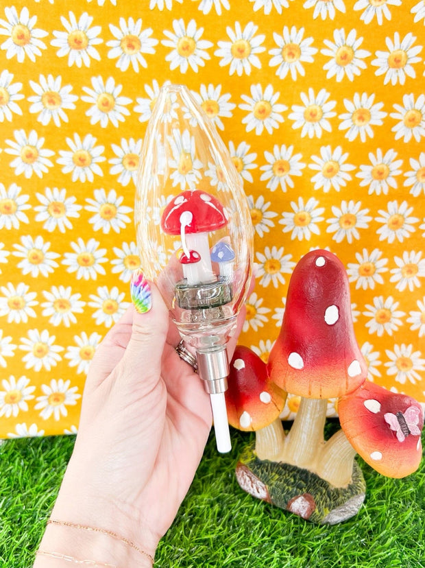 Red Mushroom Glass Nectar Collector