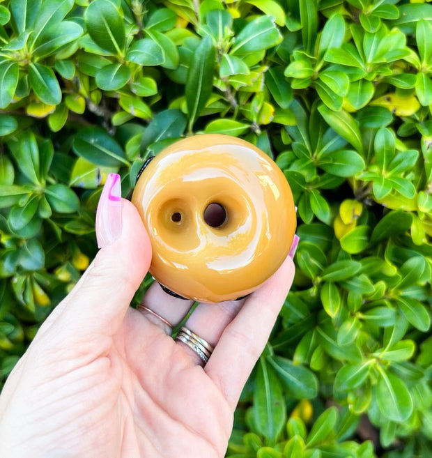 Chocolate Donut Sprinkles Glass Hand Pipe